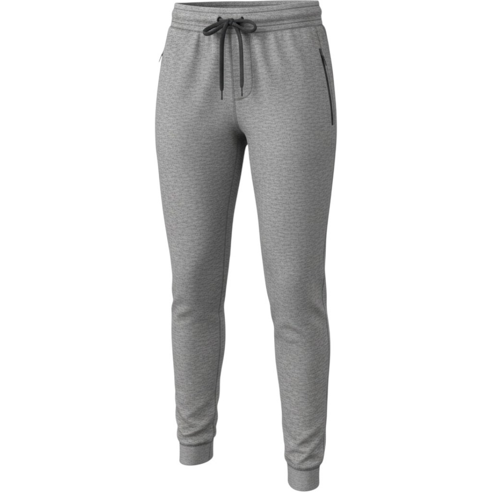 Athleta‎ Metro Slouch Joggers Heathered Grey Space Dye Zipper Pockets Womens M